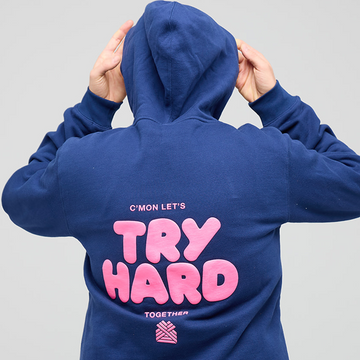 TRY HARD UNISEX HOODIE - CLEARANCE
