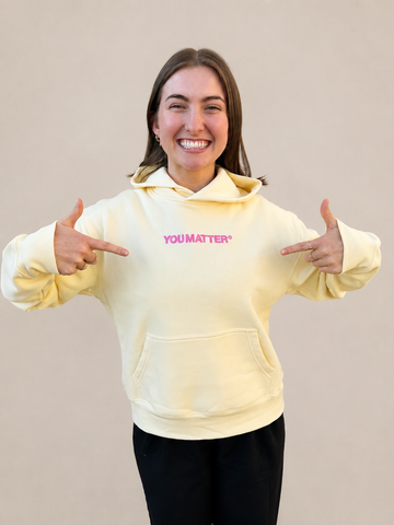 YOU MATTER WOMEN'S RELAXED HOODIE - SCATTER DESIGN