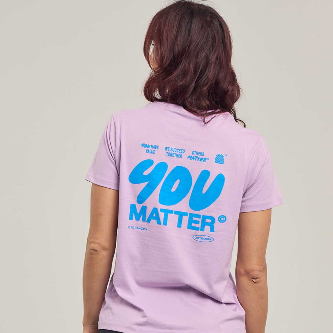 YOU MATTER WOMEN'S TEE - GRID DESIGN