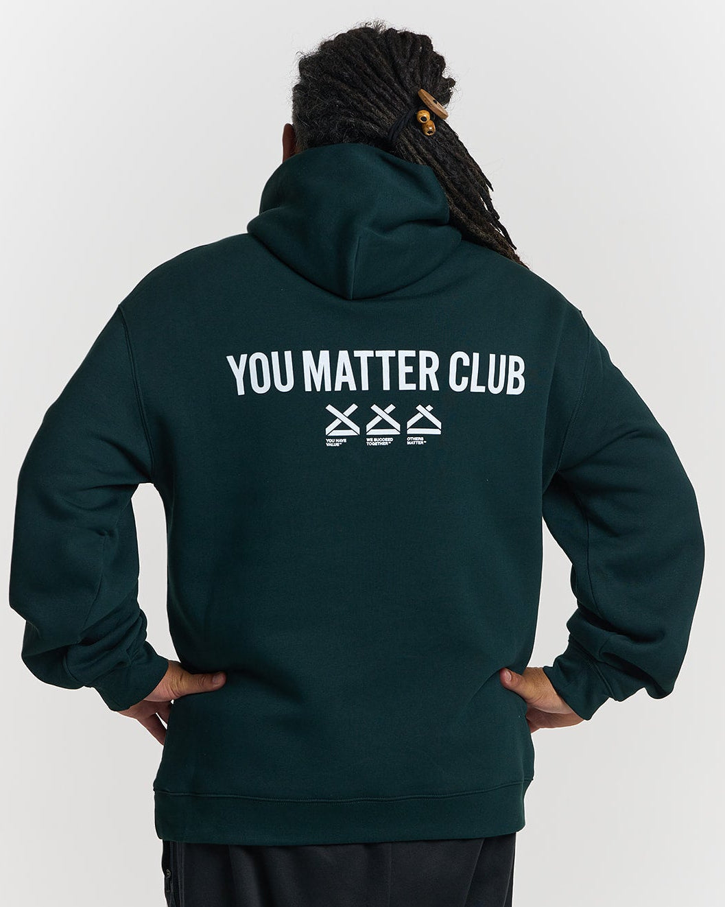 YOU MATTER CLUB MENS RELAXED HOOD