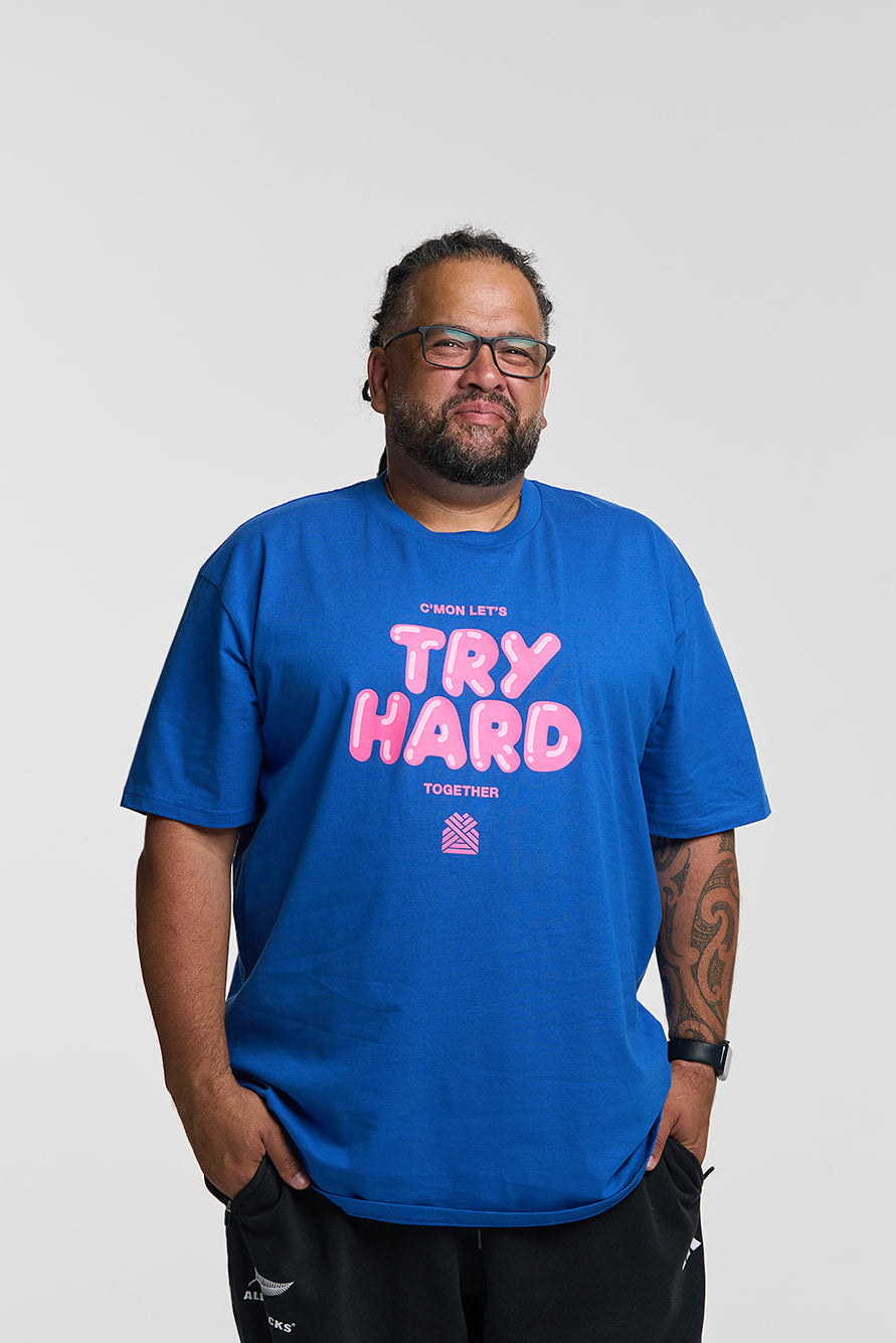 TRY HARD MEN'S TEE *NEW*