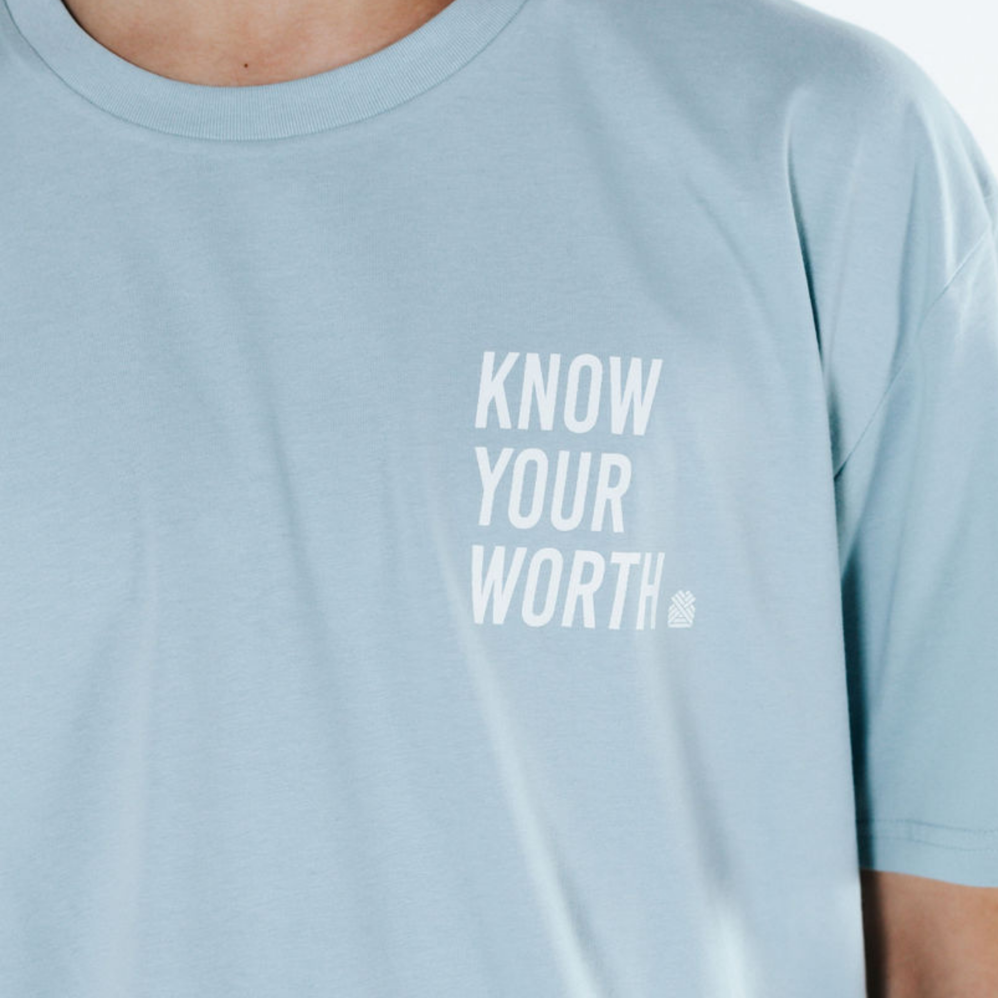 KNOW YOUR WORTH MEN’S TEE - CLEARANCE