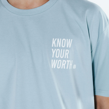 KNOW YOUR WORTH MEN’S TEE - CLEARANCE