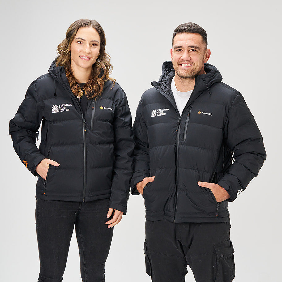 E Tū Tāngata Unisex Furnace Waterproof Puffer