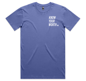 Open image in slideshow, KNOW YOUR WORTH MEN’S TEE
