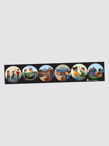 WE SUCCEED TOGETHER STICKER SHEET