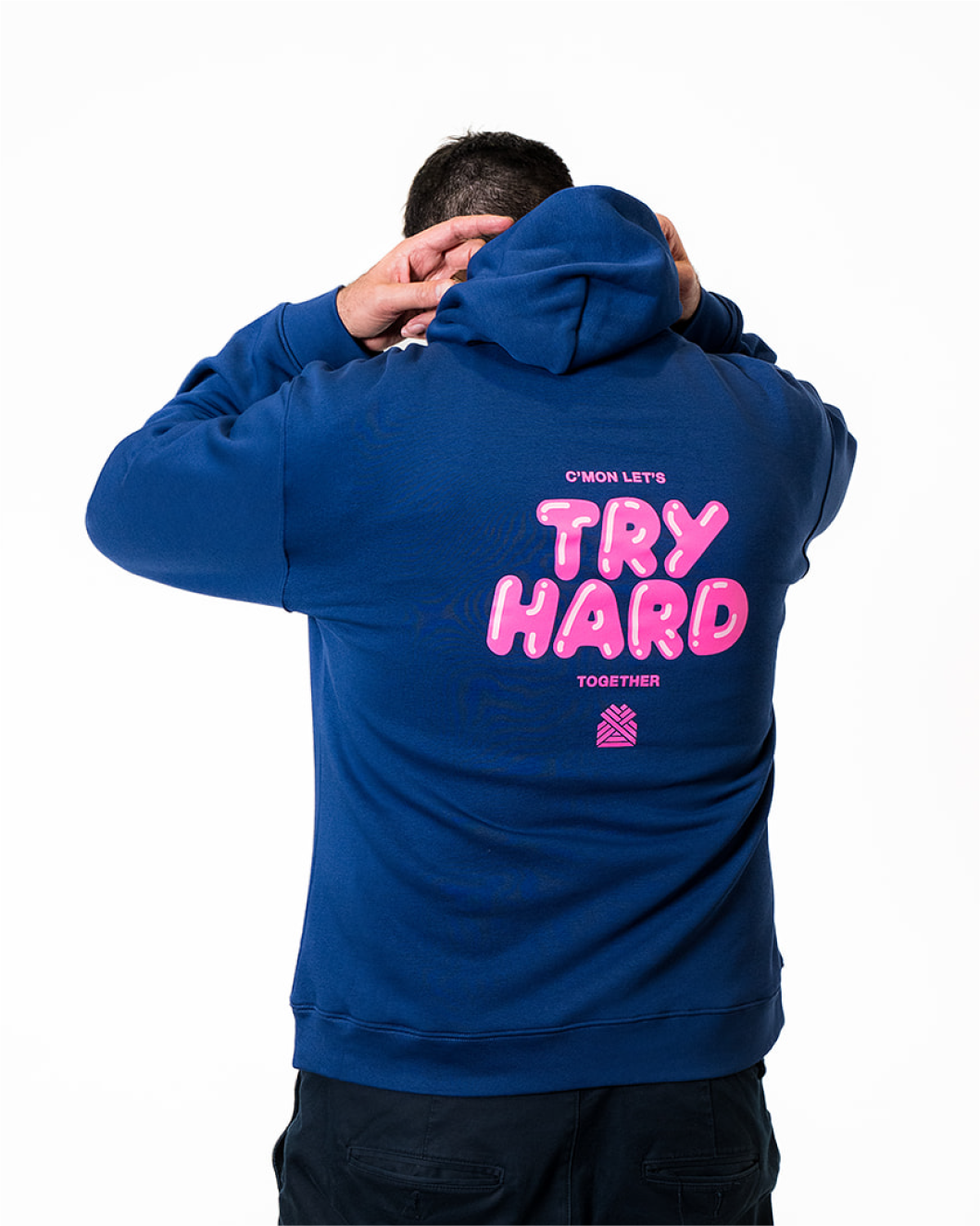 TRY HARD MEN'S HOODIE - NEW