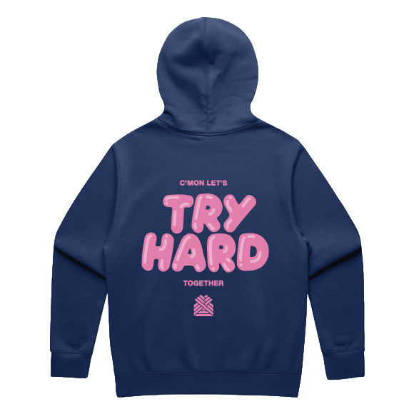 TRY HARD MEN'S HOODIE - NEW