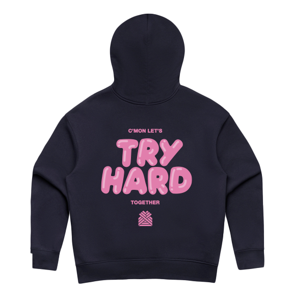 TRY HARD WOMEN'S HOODIE - NEW