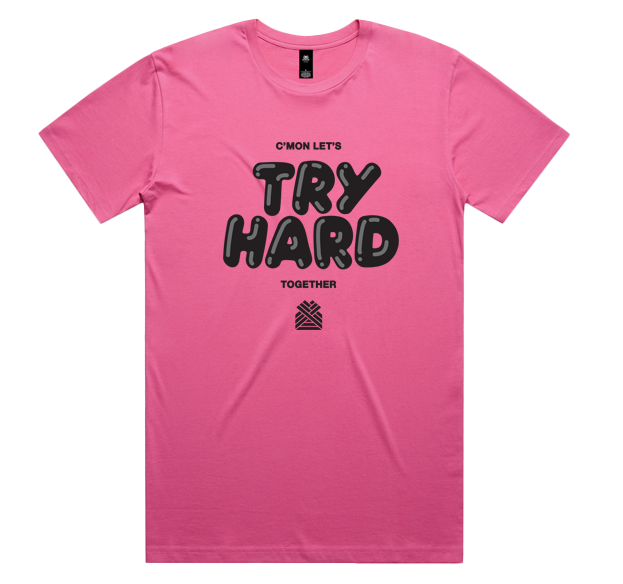 TRY HARD MEN'S TEE *NEW*