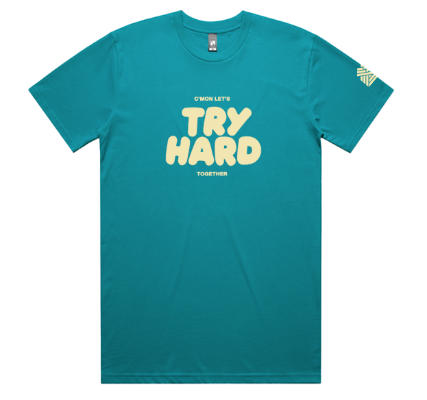 TRY HARD WOMEN'S TEE (OLD DESIGN) - CLEARANCE