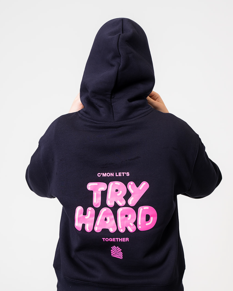 TRY HARD WOMEN'S HOODIE - NEW