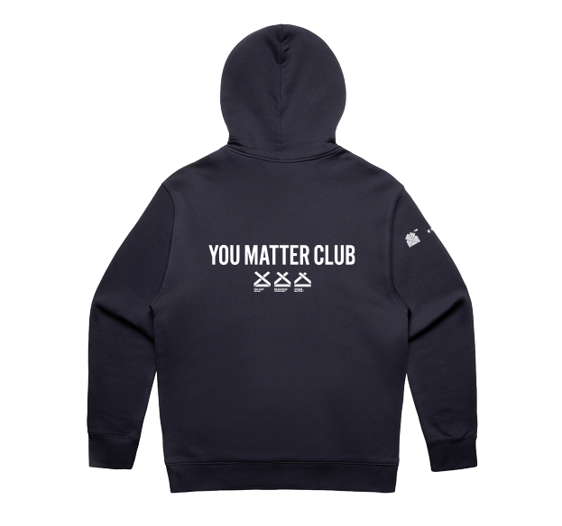 YOU MATTER CLUB MENS RELAXED HOOD