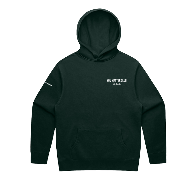YOU MATTER CLUB MENS RELAXED HOOD