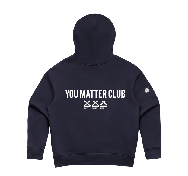 YOU MATTER CLUB WOMENS RELAXED HOOD