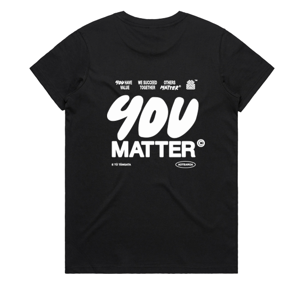 YOU MATTER WOMEN'S TEE - GRID DESIGN