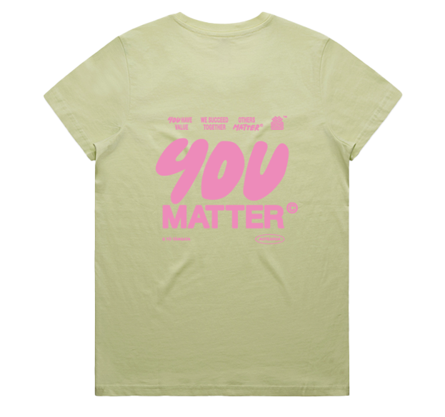 YOU MATTER WOMEN'S TEE - GRID DESIGN