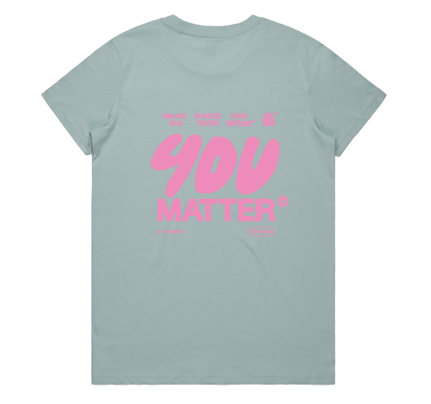 YOU MATTER WOMEN'S TEE - GRID DESIGN